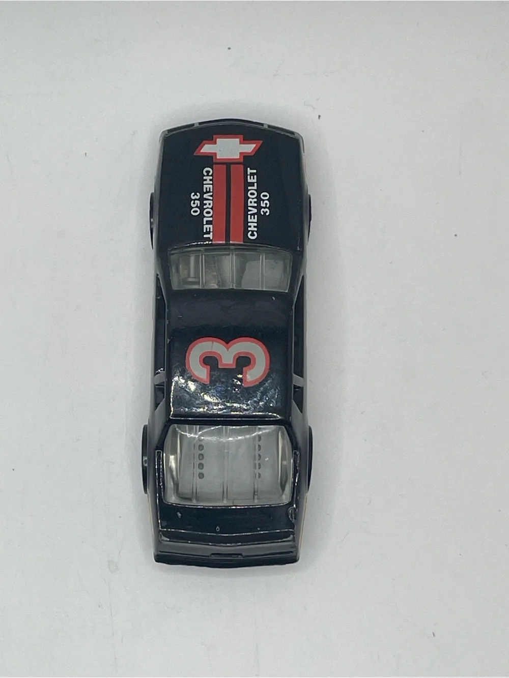 Vintage Hot Wheels 1988 Black Monte Carlo Stock Car #3 Blackwall Malaysia